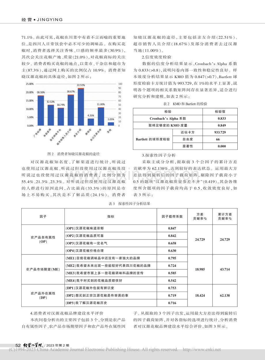 县域特色农产品品牌建设对消...愿的影响——以汉源花椒为例_郑丝予.pdf_第3页