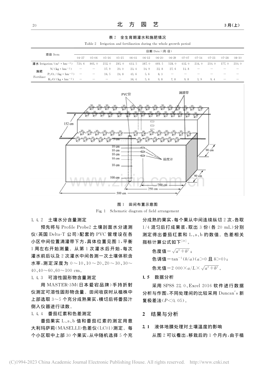 液体地膜覆盖对加工番茄产量与品质的影响_颉健辉.pdf_第3页