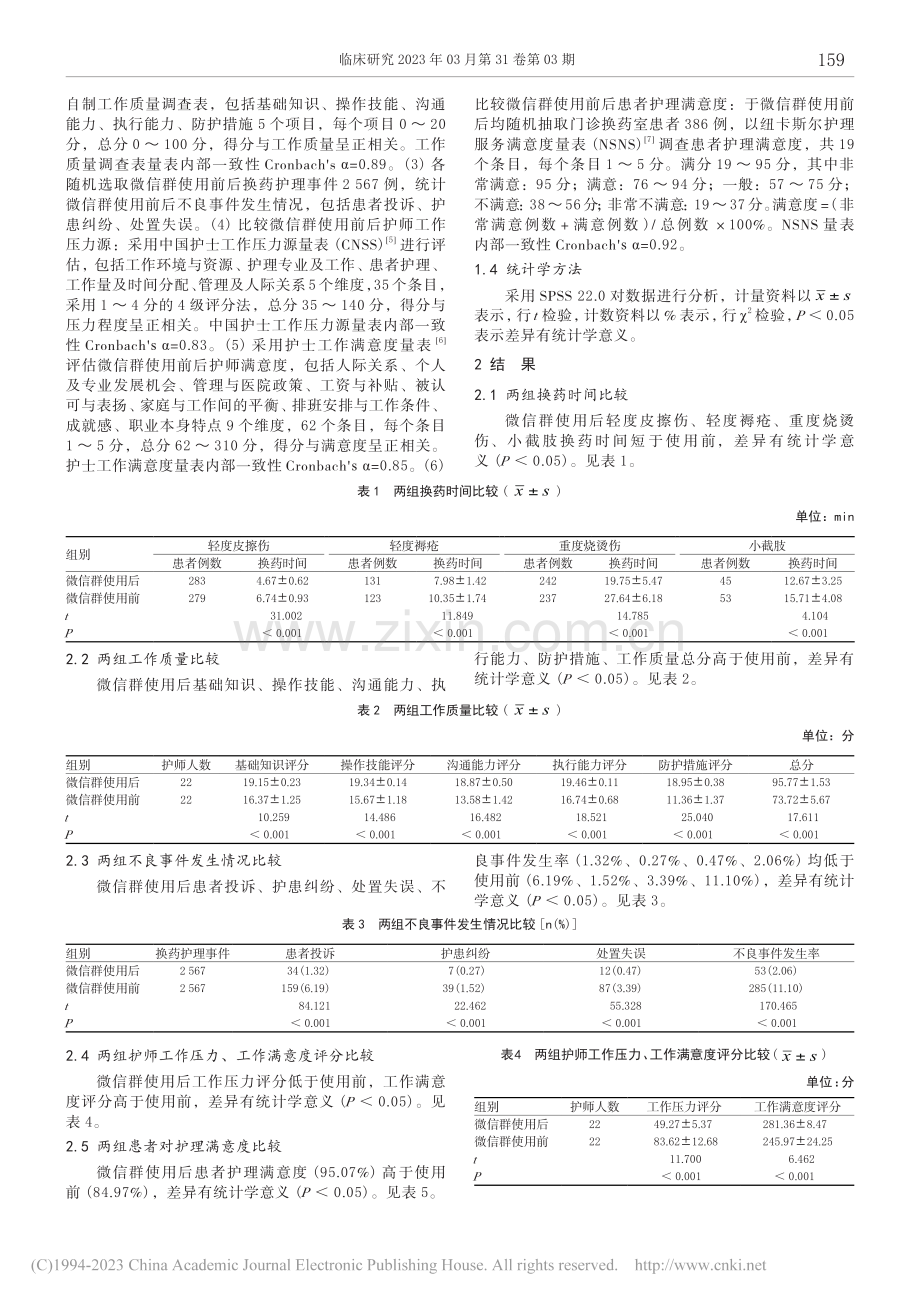 微信护理群建立对提高门诊换...工作效率及护理满意度的影响_刘素霞.pdf_第3页