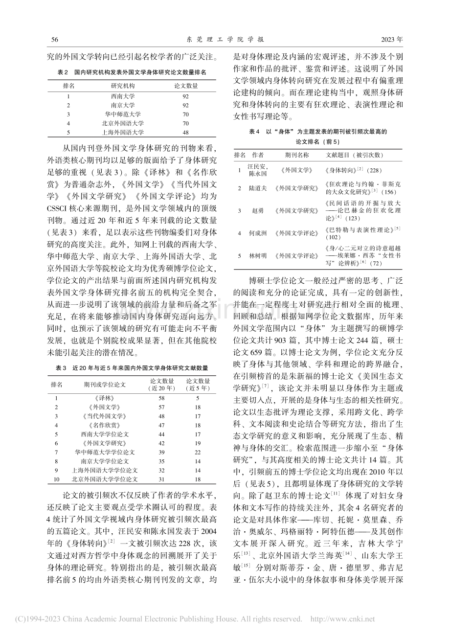 外国文学视域下国内身体研究述评_刘春娴.pdf_第3页