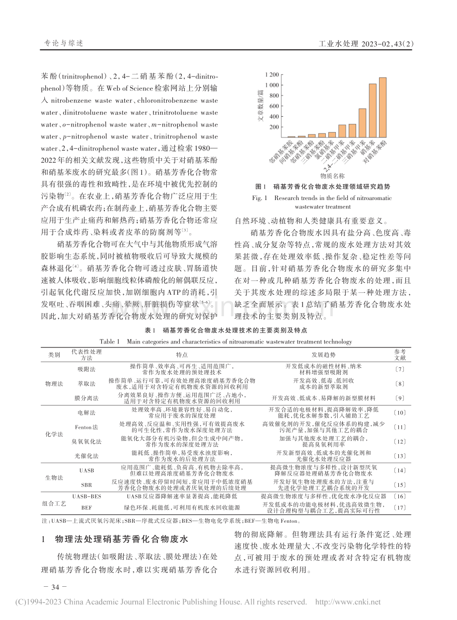 硝基芳香化合物废水处理技术研究进展_霍荣帆.pdf_第2页