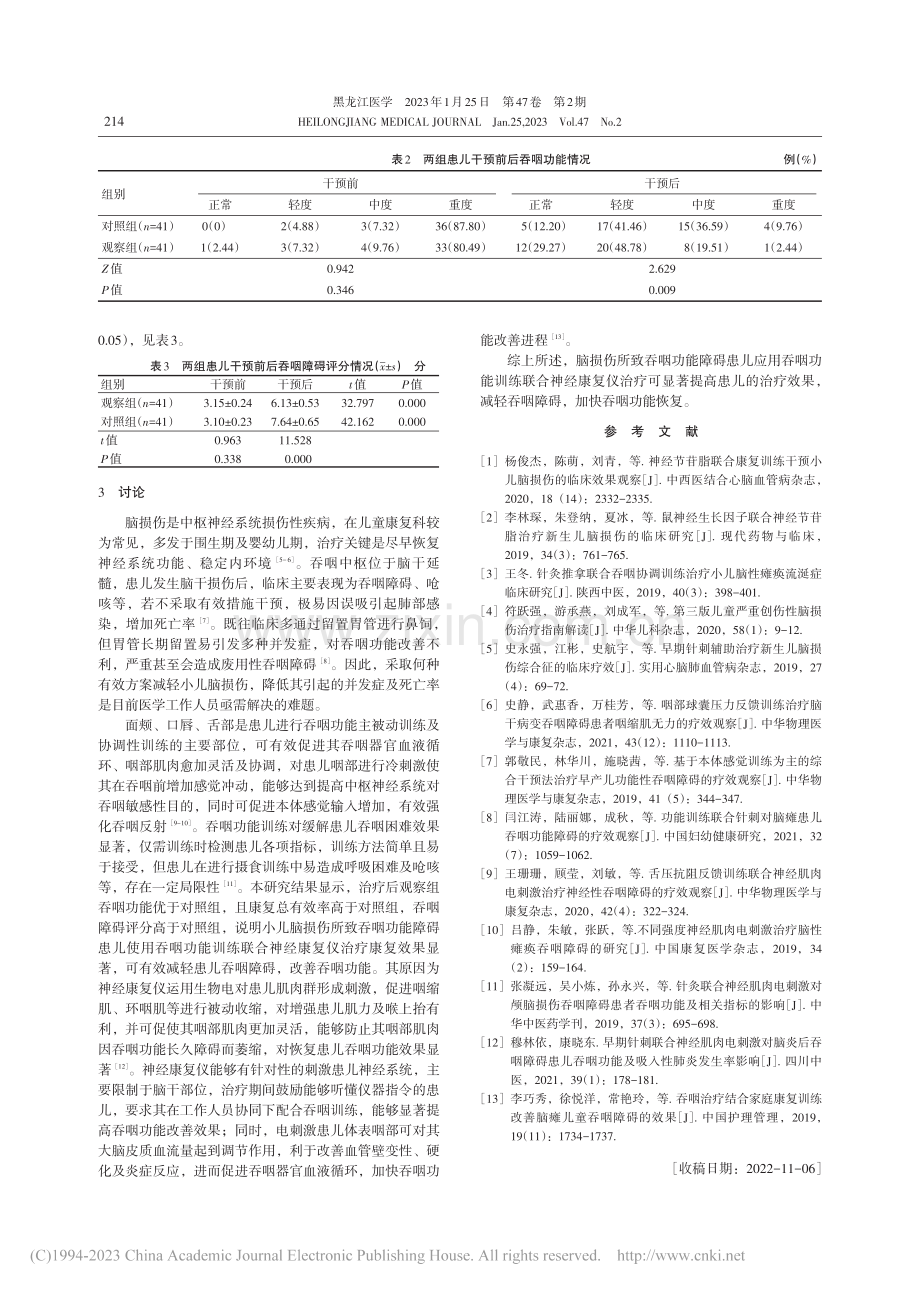 吞咽功能训练联合神经康复仪...吞咽障碍患儿吞咽功能的影响_张京铮.pdf_第3页