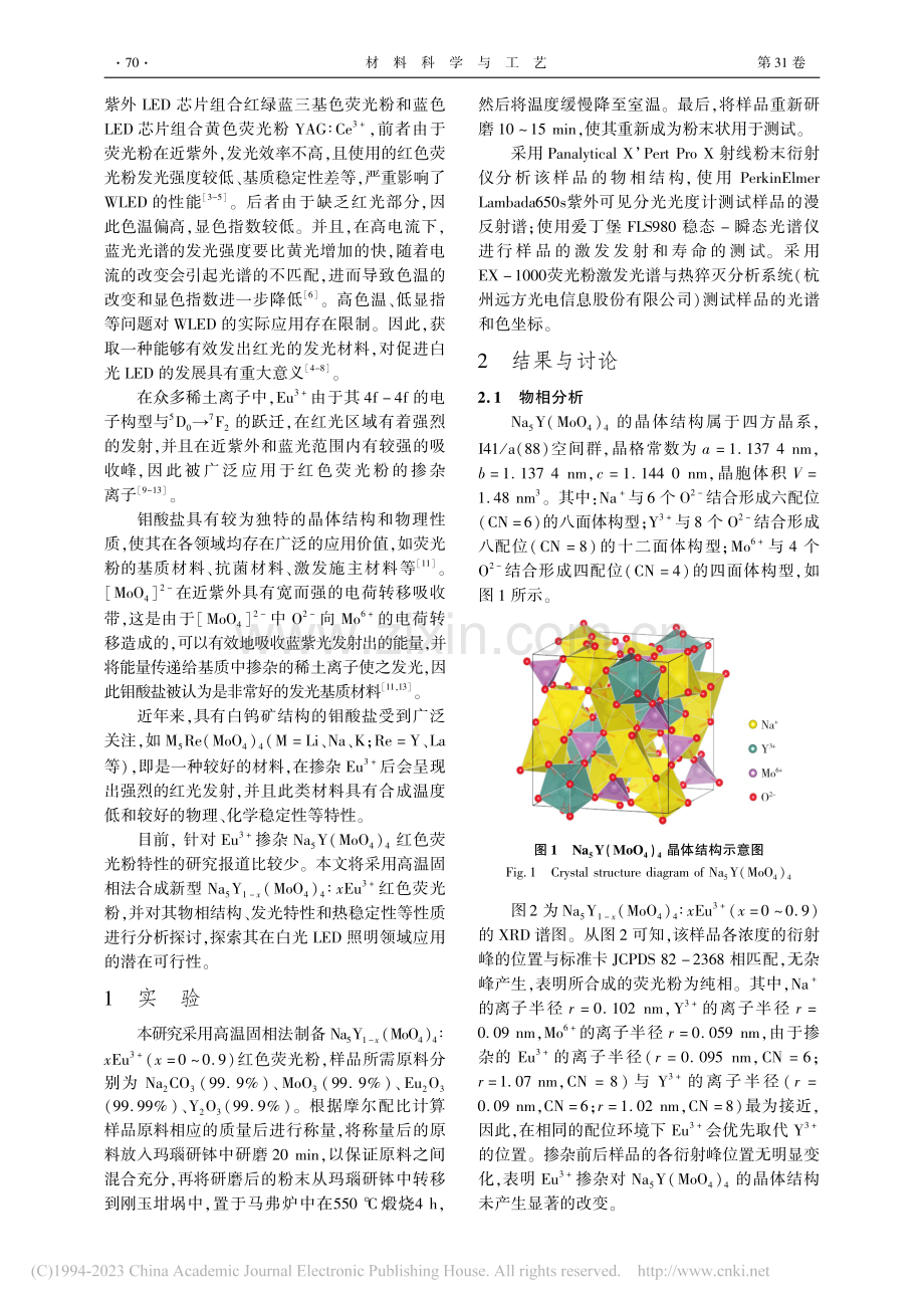 新型Na_5Y(MoO_4...荧光粉的制备和发光性能研究_林易展.pdf_第2页