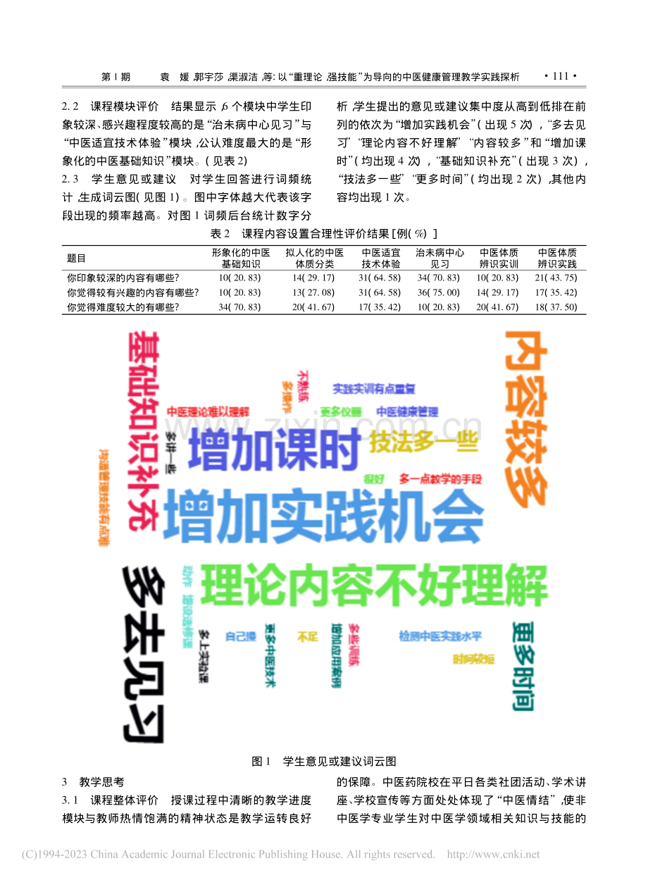 以“重理论强技能”为导向的中医健康管理教学实践探析_袁媛.pdf_第3页