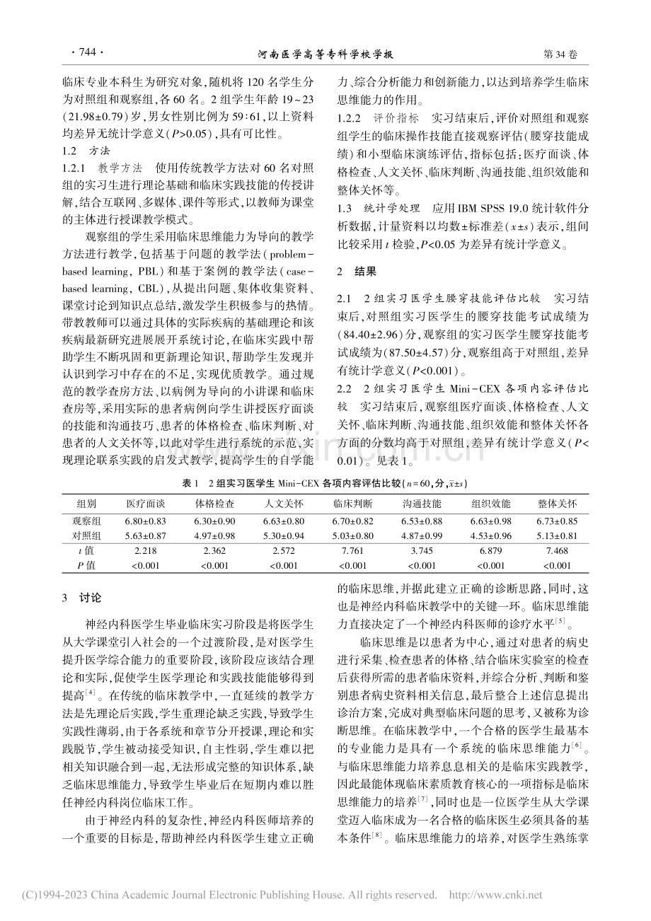 以临床思维能力为导向的神经内科临床实践教学研究_王海伦.pdf_第2页