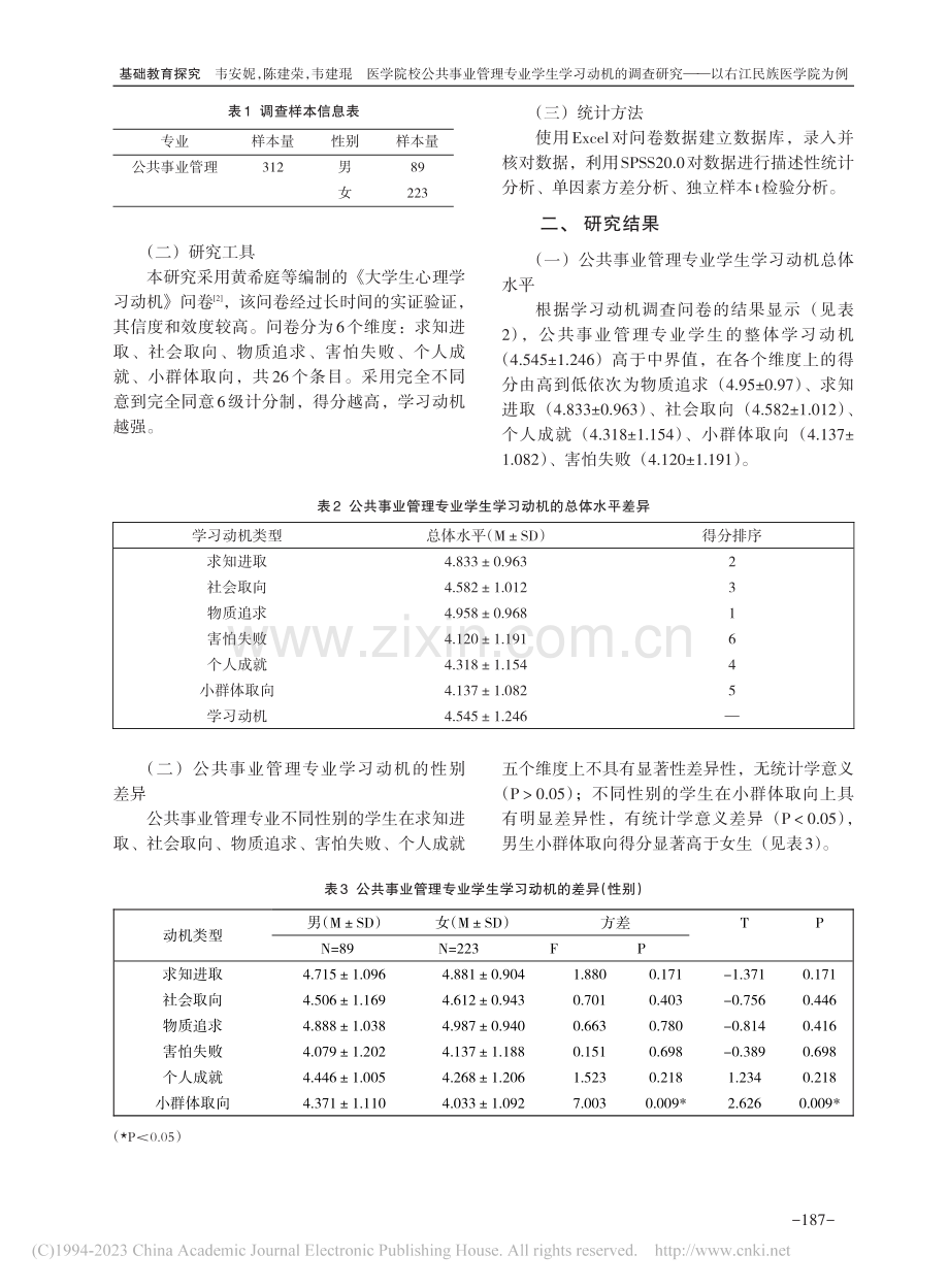 医学院校公共事业管理专业学...究——以右江民族医学院为例_韦安妮.pdf_第2页