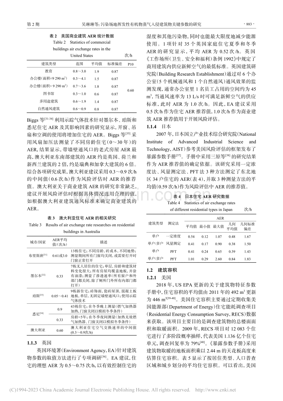 污染场地挥发性有机物蒸气入侵建筑物关键参数的研究_吴琳琳.pdf_第3页