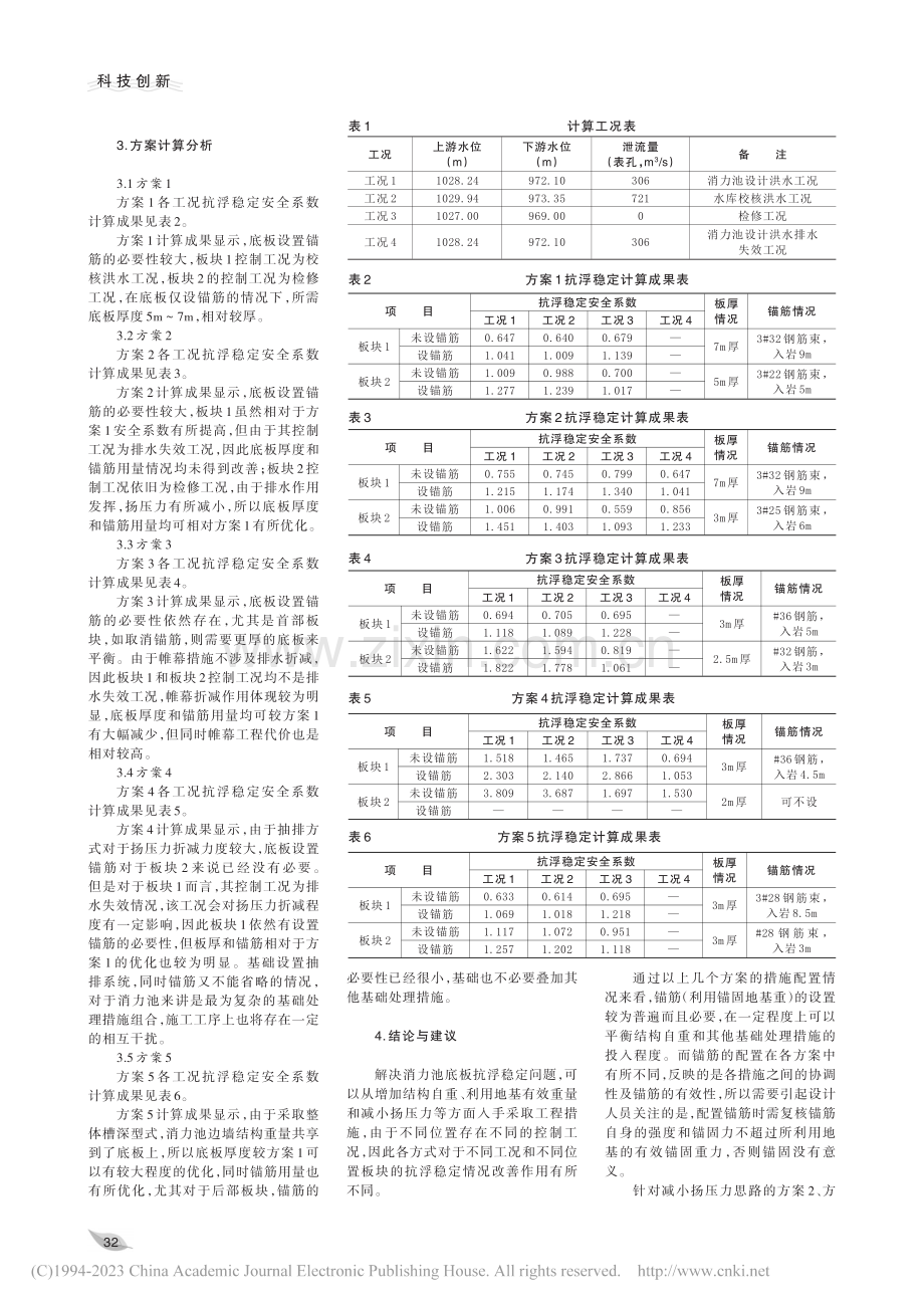 消力池底板抗浮问题及解决思路_赵琳.pdf_第2页