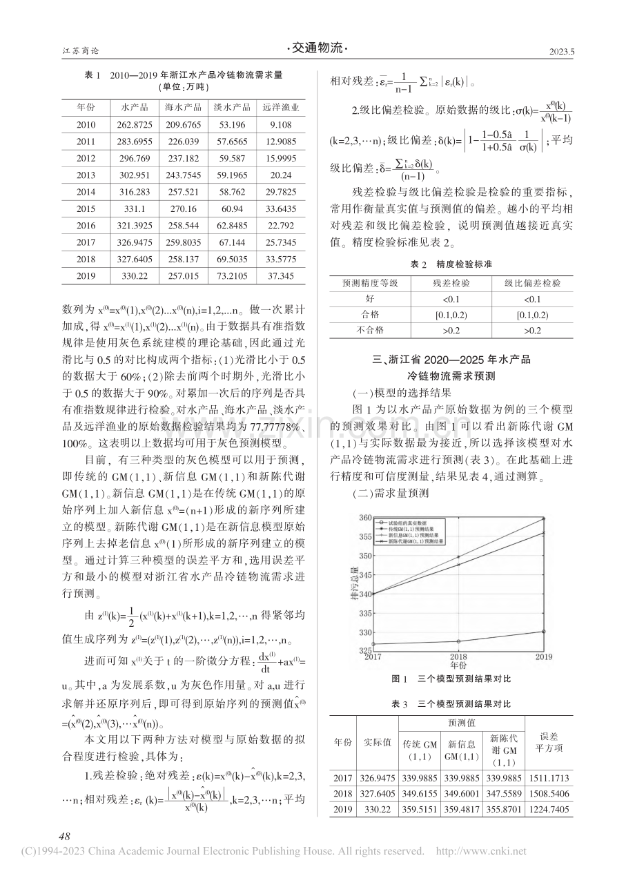 浙江省水产品冷链物流需求预测_庞雅倩.pdf_第2页