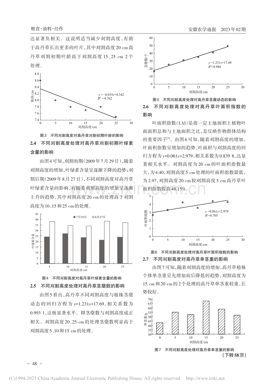 刈割高度对美国高丹草生长动态及产量的影响研究_王竟绍.pdf_第3页