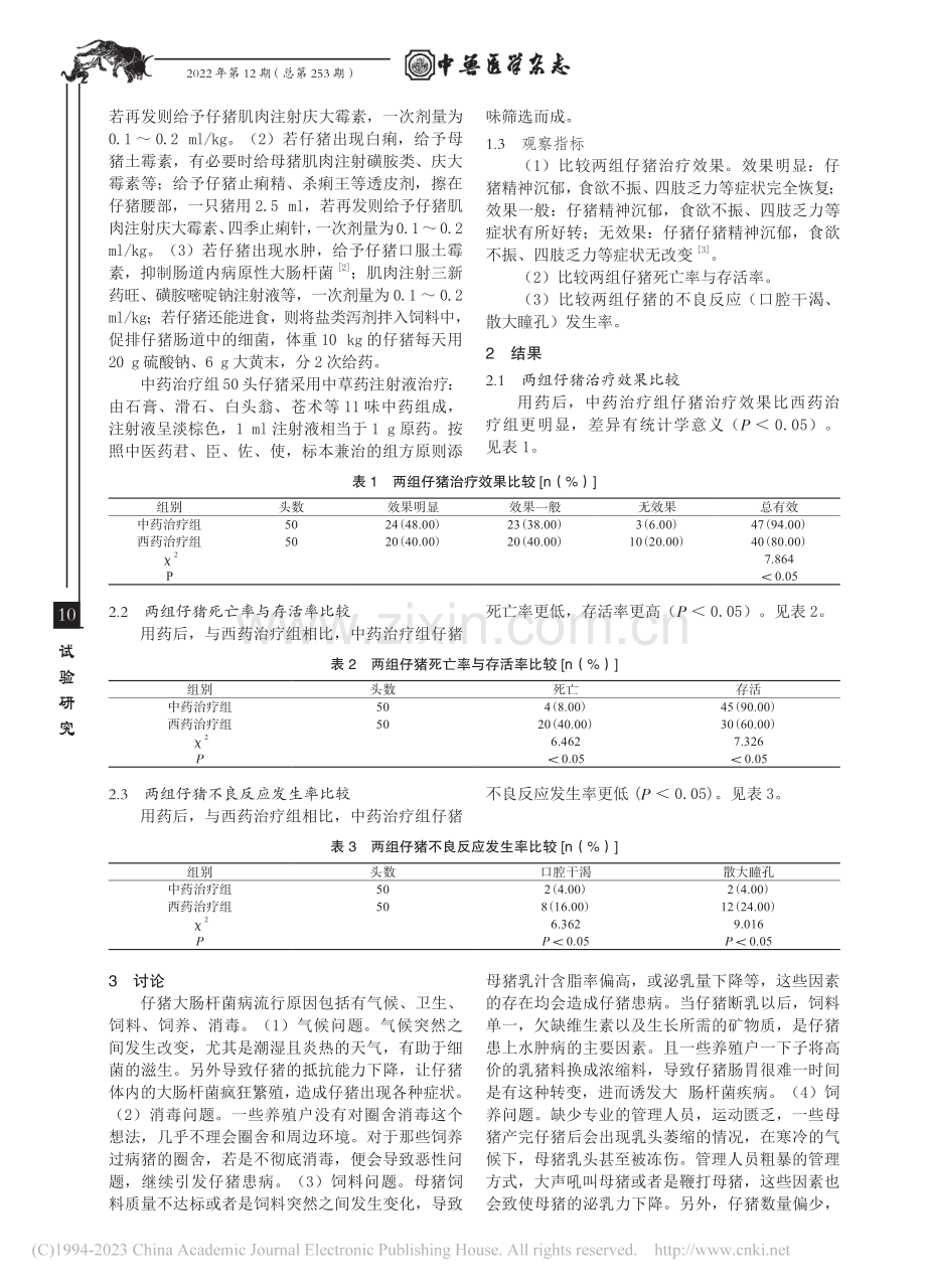 中草药注射液治疗仔猪大肠杆菌病的效果研究_宋佳欢.pdf_第2页