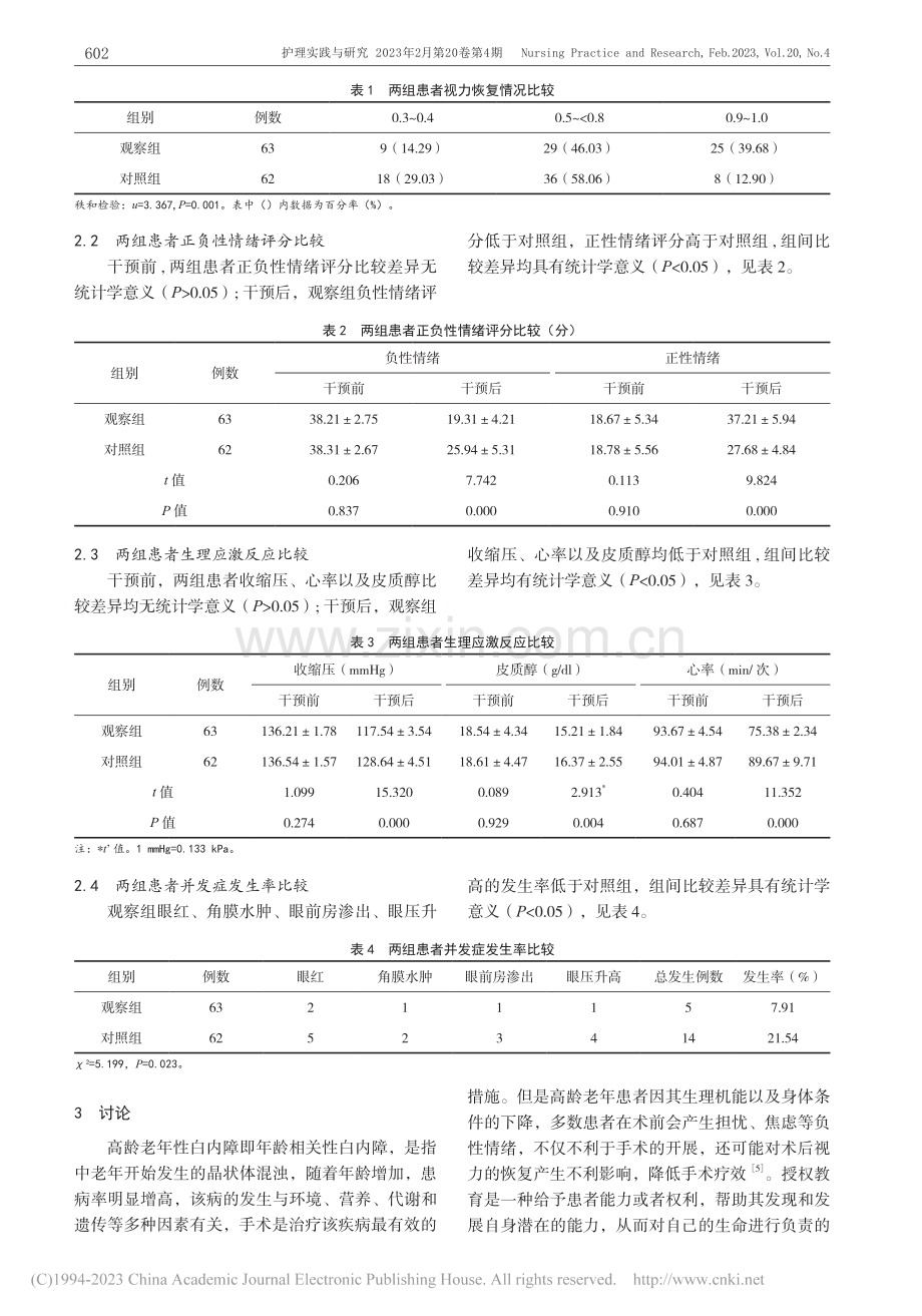 引导式想象放松结合授权教育...性白内障手术患者预后的影响_孙琪.pdf_第3页