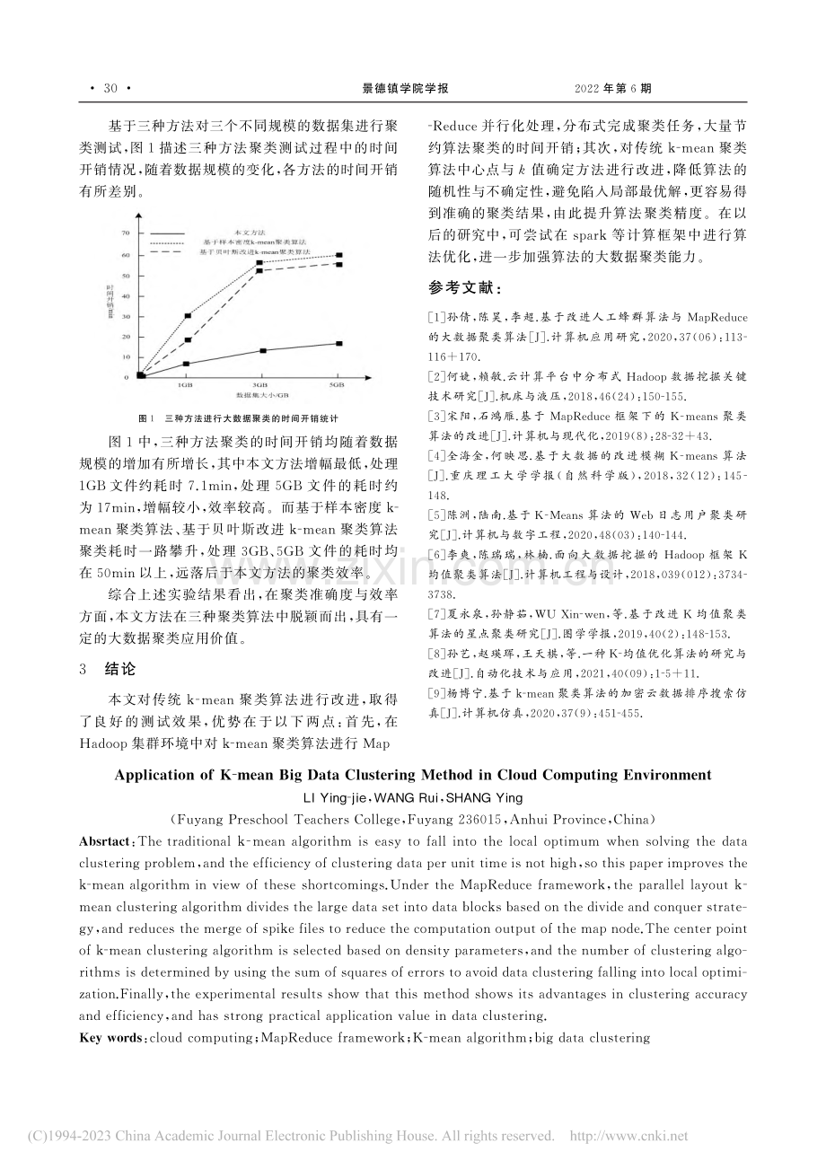 云计算环境中k-mean大数据聚类方法应用研究_李英杰.pdf_第3页