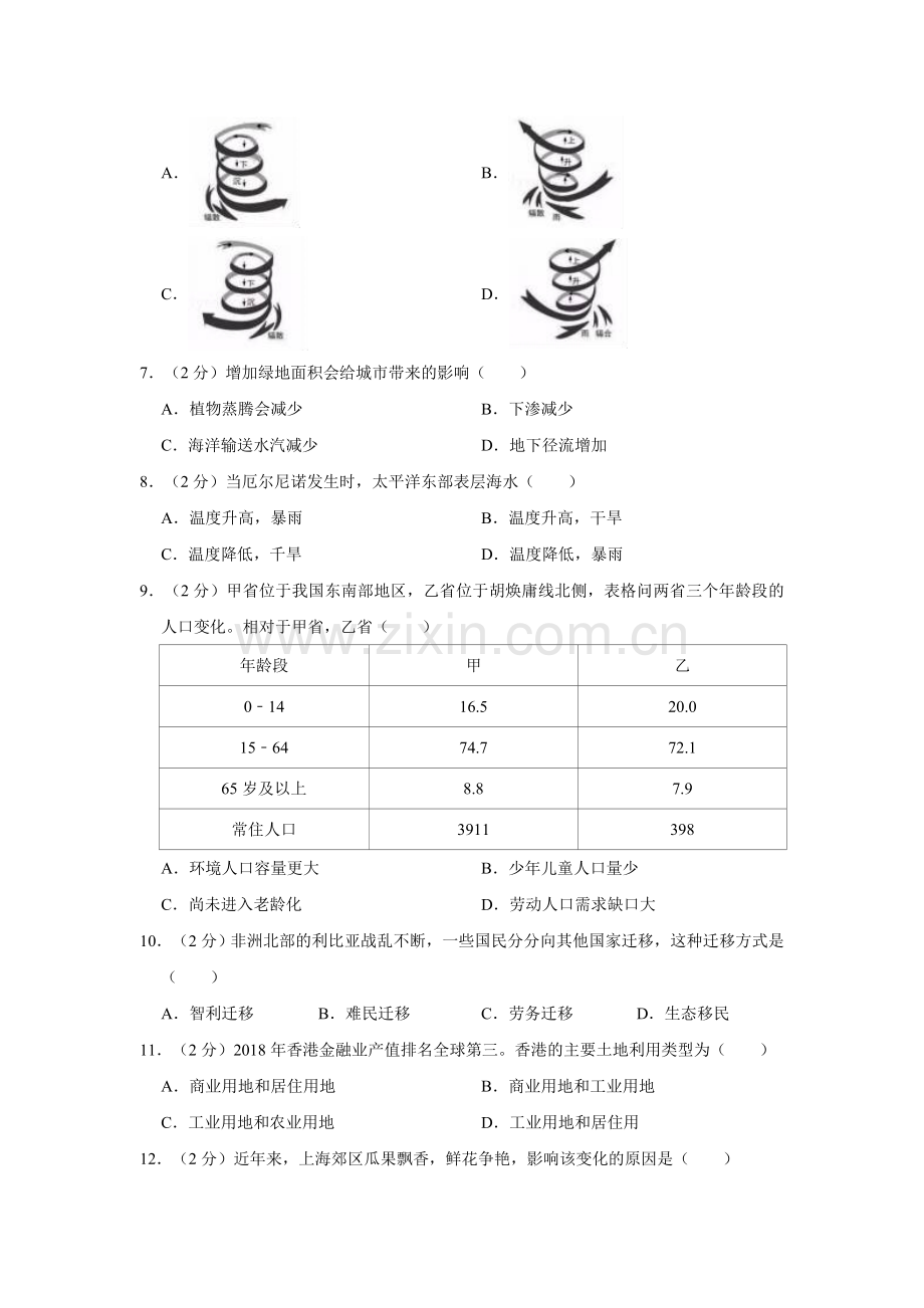 2019年上海市高考地理试题.doc_第2页