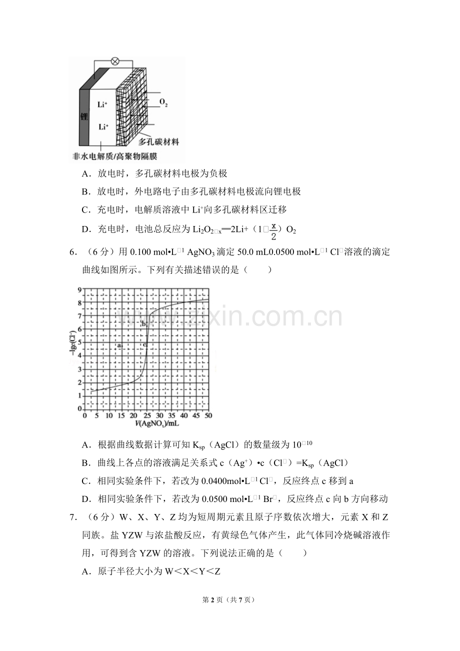 2018年全国统一高考化学试卷（新课标ⅲ）（原卷版）.pdf_第2页