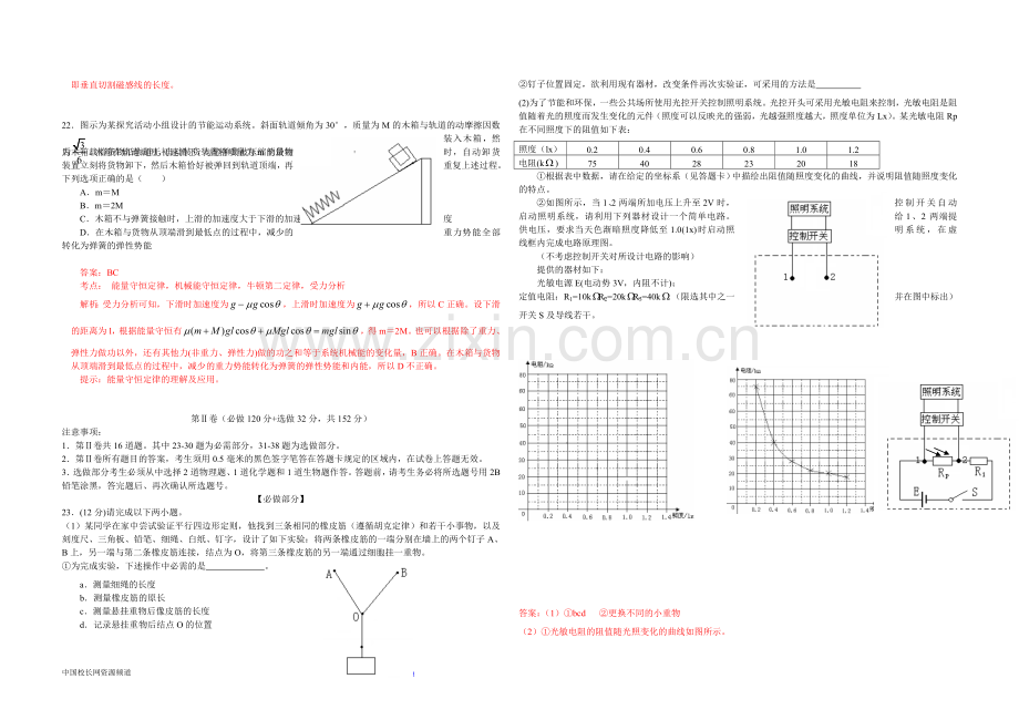 2009年高考真题 物理（山东卷)（含解析版）.doc_第3页