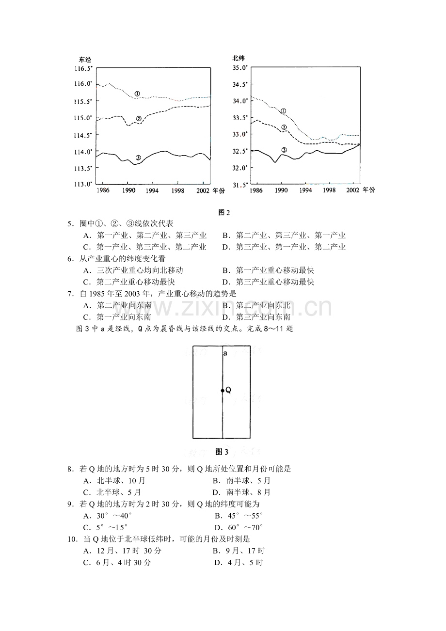 2008年浙江省高考地理（含解析版）.pdf_第2页