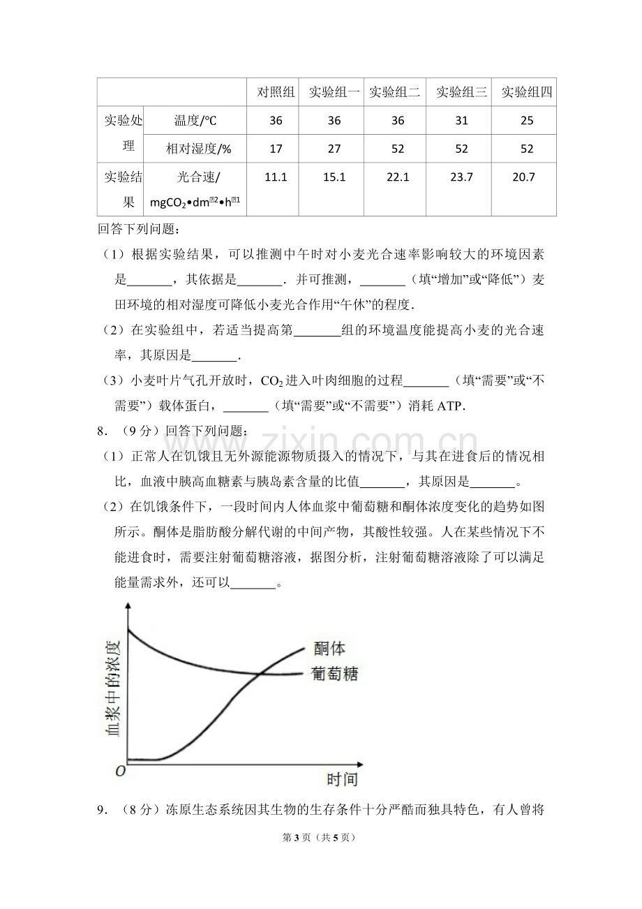 2016年全国统一高考生物试卷（新课标ⅲ）（原卷版）.pdf_第3页