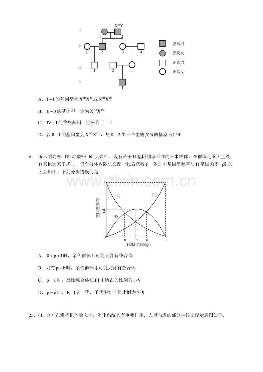 2015年高考真题 生物(山东卷)（原卷版）.pdf_第2页