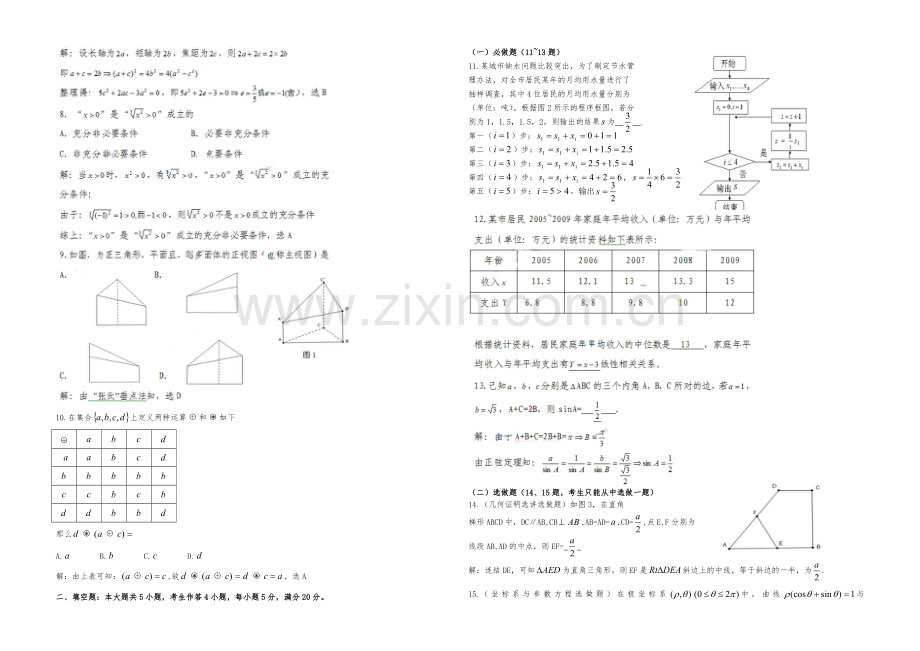 2010年广东高考（文科）数学试题及答案.pdf_第2页