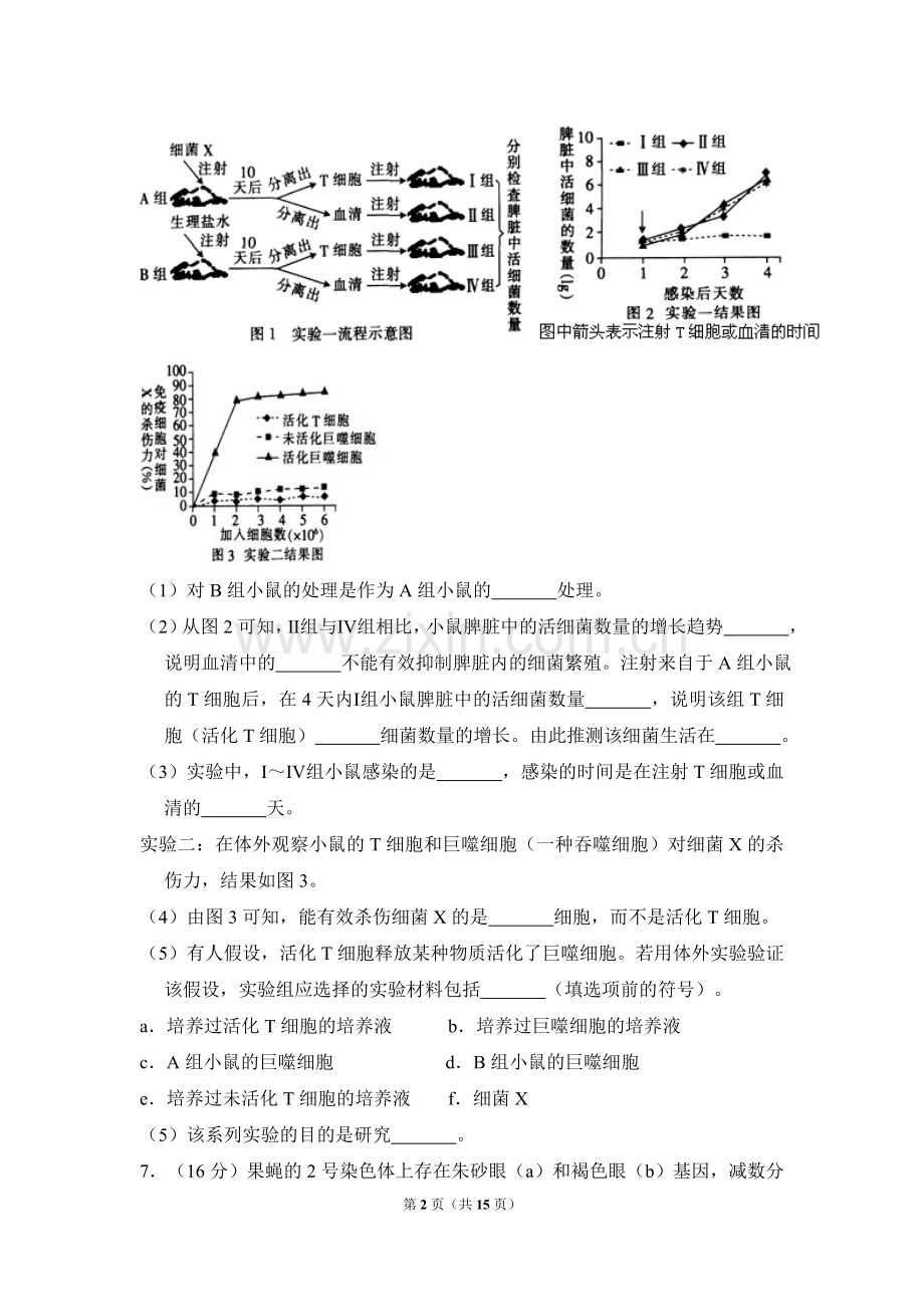 2011年北京市高考生物试卷（含解析版）.doc_第2页