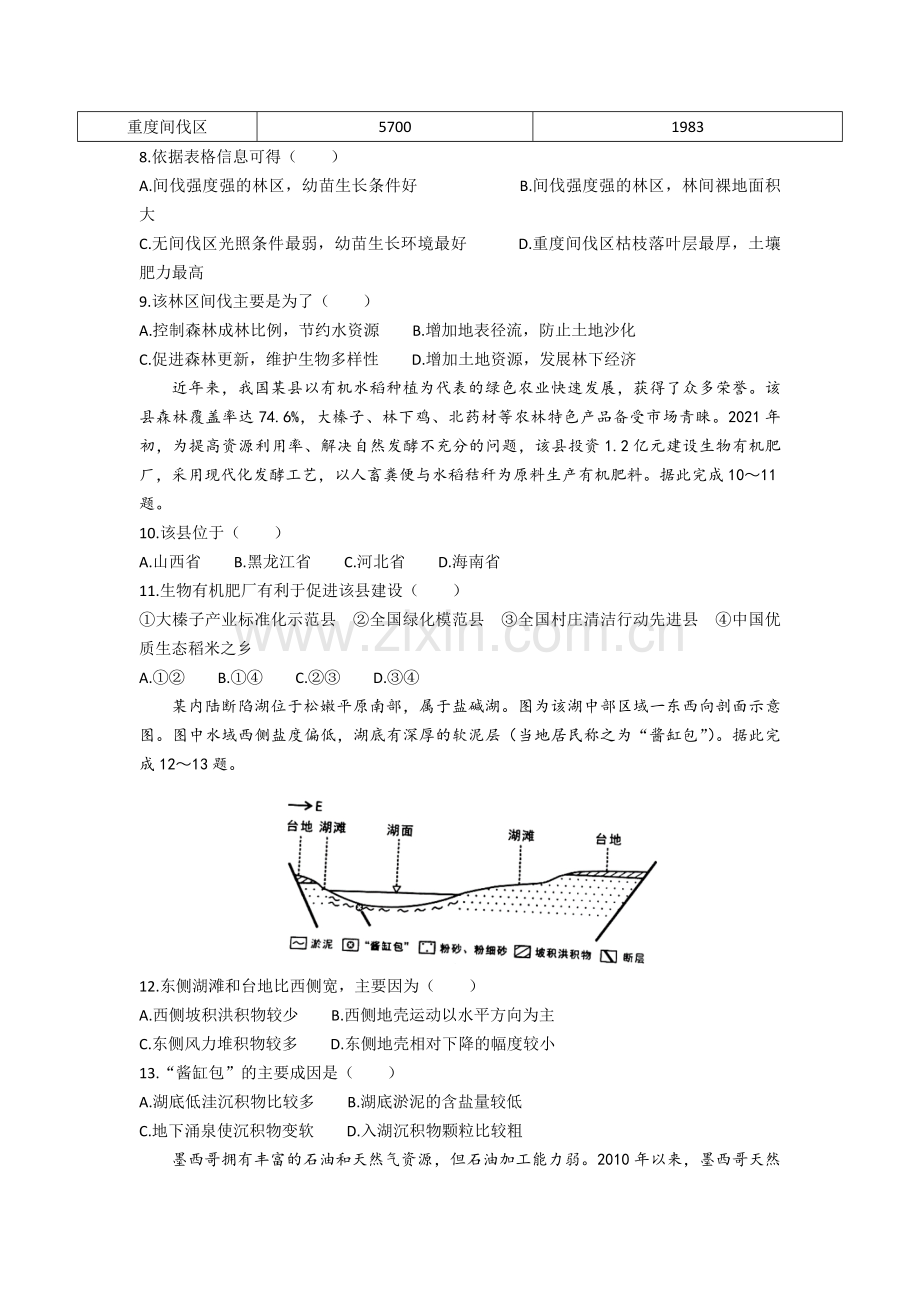 2021年高考地理试卷（辽宁卷）（原卷版）.pdf_第3页