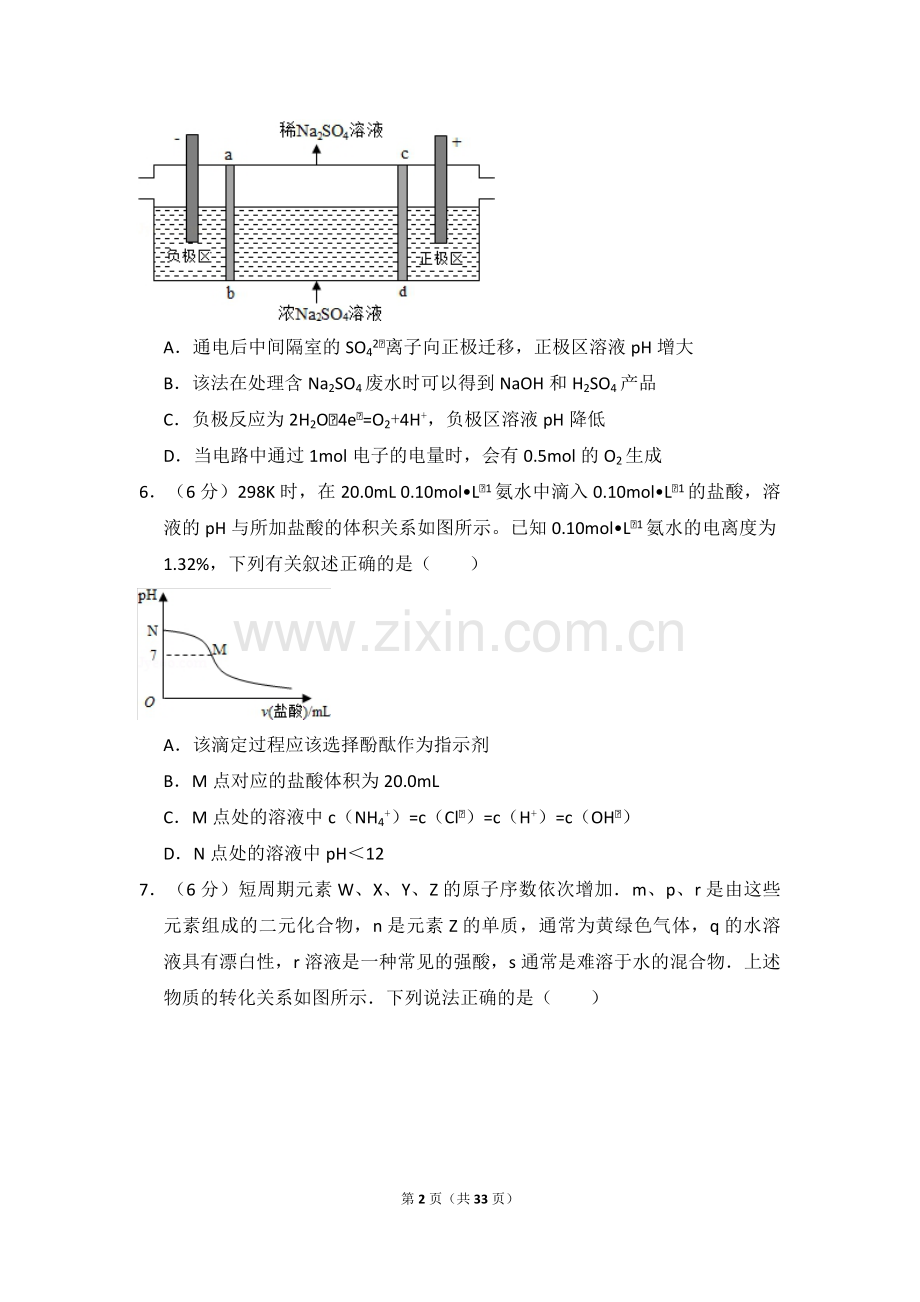 2016年高考真题 化学(山东卷)（含解析版）.pdf_第2页