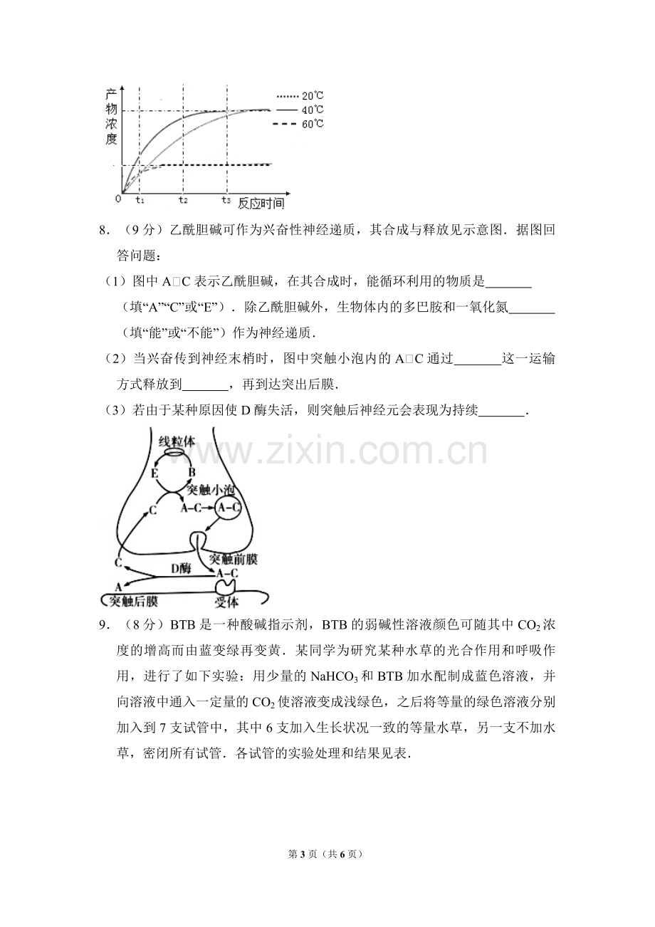 2016年全国统一高考生物试卷（新课标ⅱ）（原卷版）.pdf_第3页