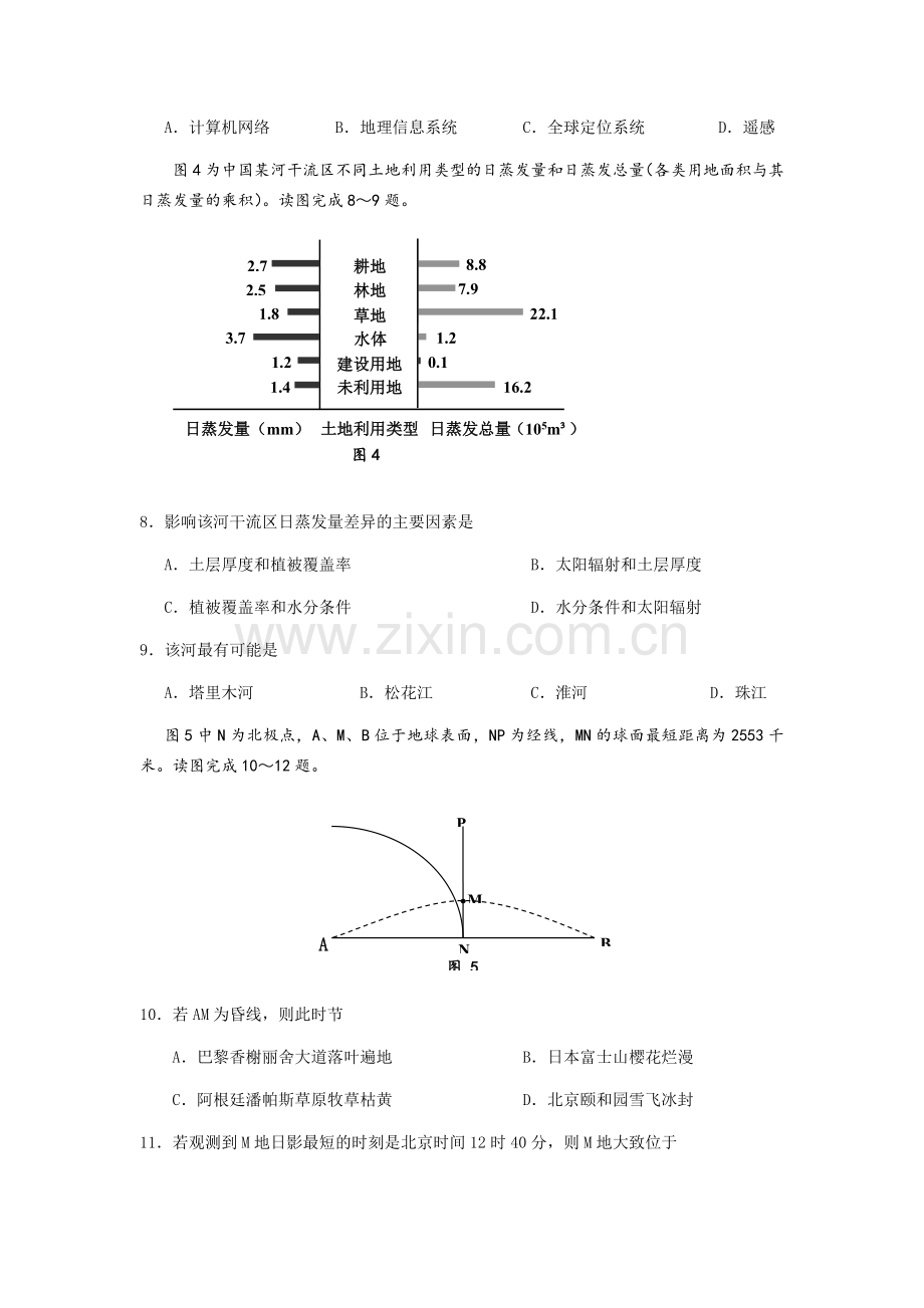 2012年高考福建卷(文综地理部分)(含答案).docx_第3页