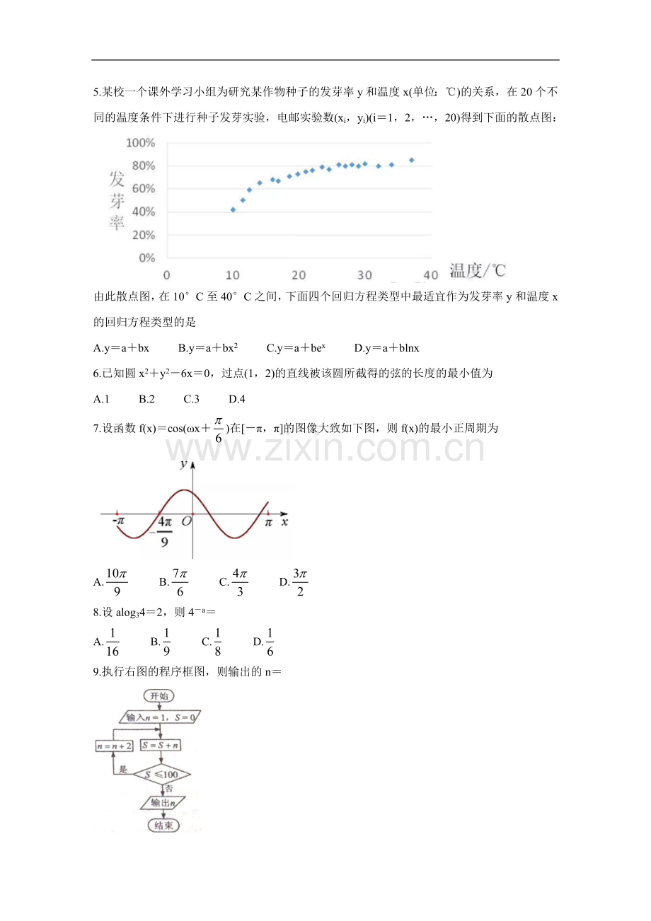 2020年高考真题——数学（文）（全国卷Ⅰ）+Word版含答案.doc_第2页