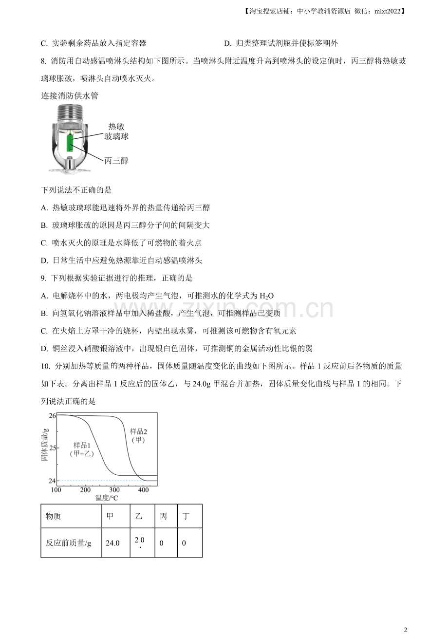 题目2023年福建省中考化学真题（原卷版）.docx_第2页