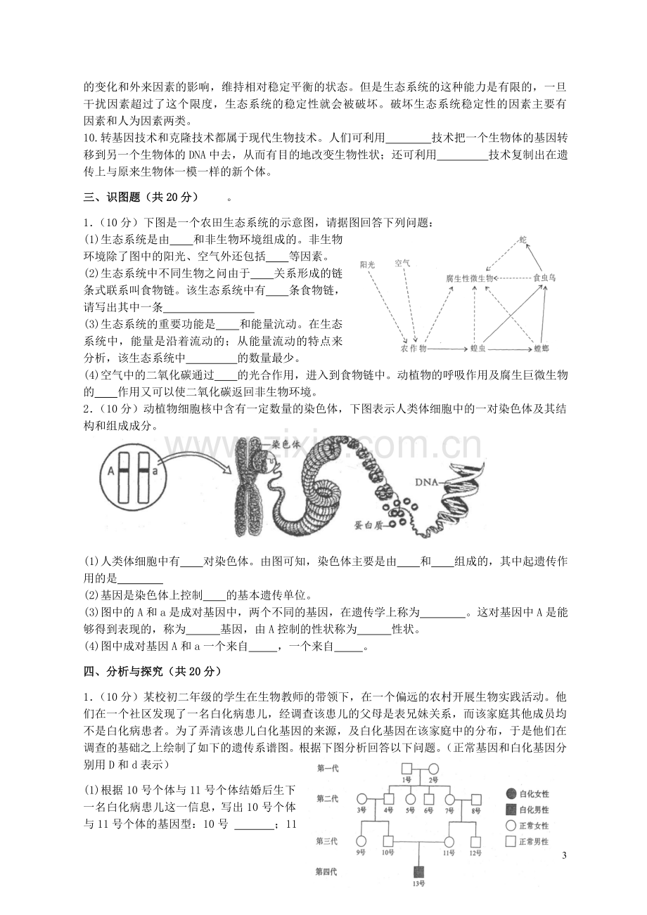 四川省成都市2019年中考生物真题试题.doc_第3页