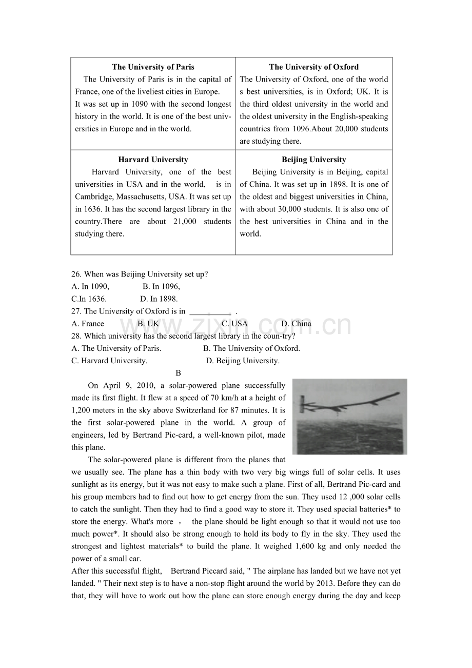 2010年浙江省温州市中考英语试题.doc_第3页