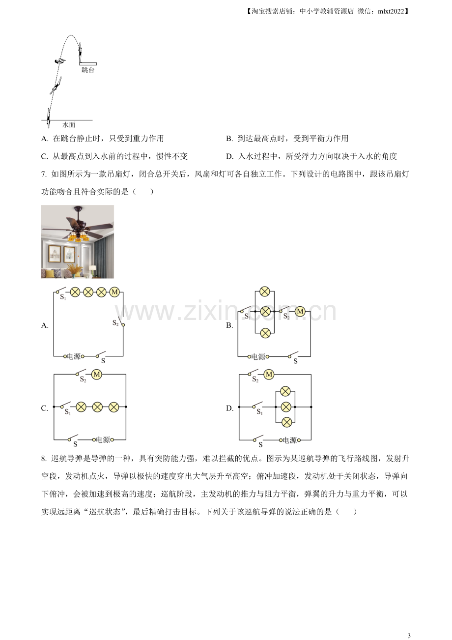 2023年山东省潍坊市中考物理真题（原卷版）.docx_第3页