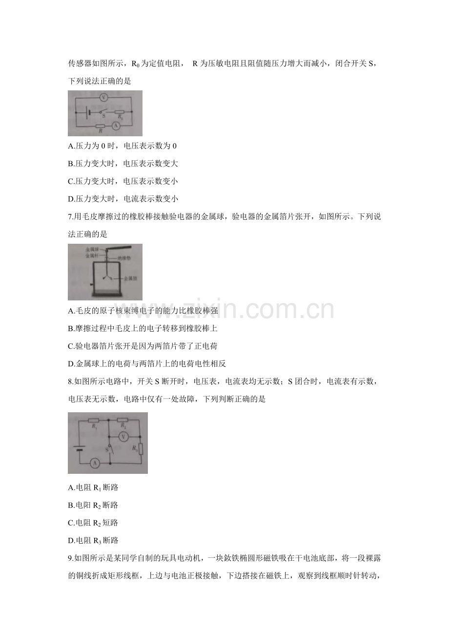 2021年山东省潍坊市中考物理真题（原卷版）.doc_第3页