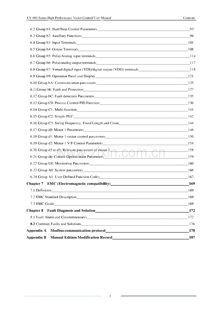 力扬 LY-600 系列高性能矢量变频器使用说明 英文版.pdf_第3页