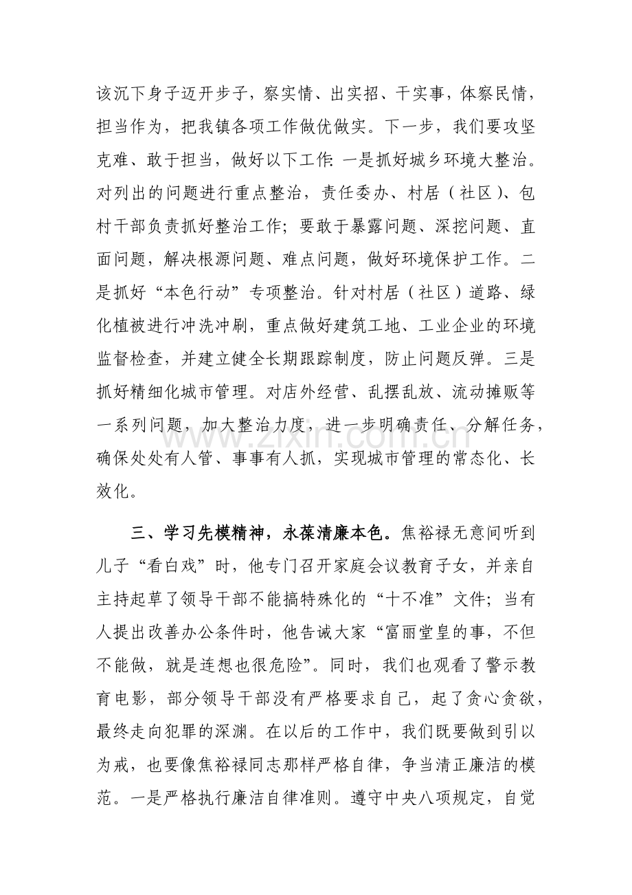 镇长在镇主题教育集中学习研讨会议上的发言范文.docx_第2页