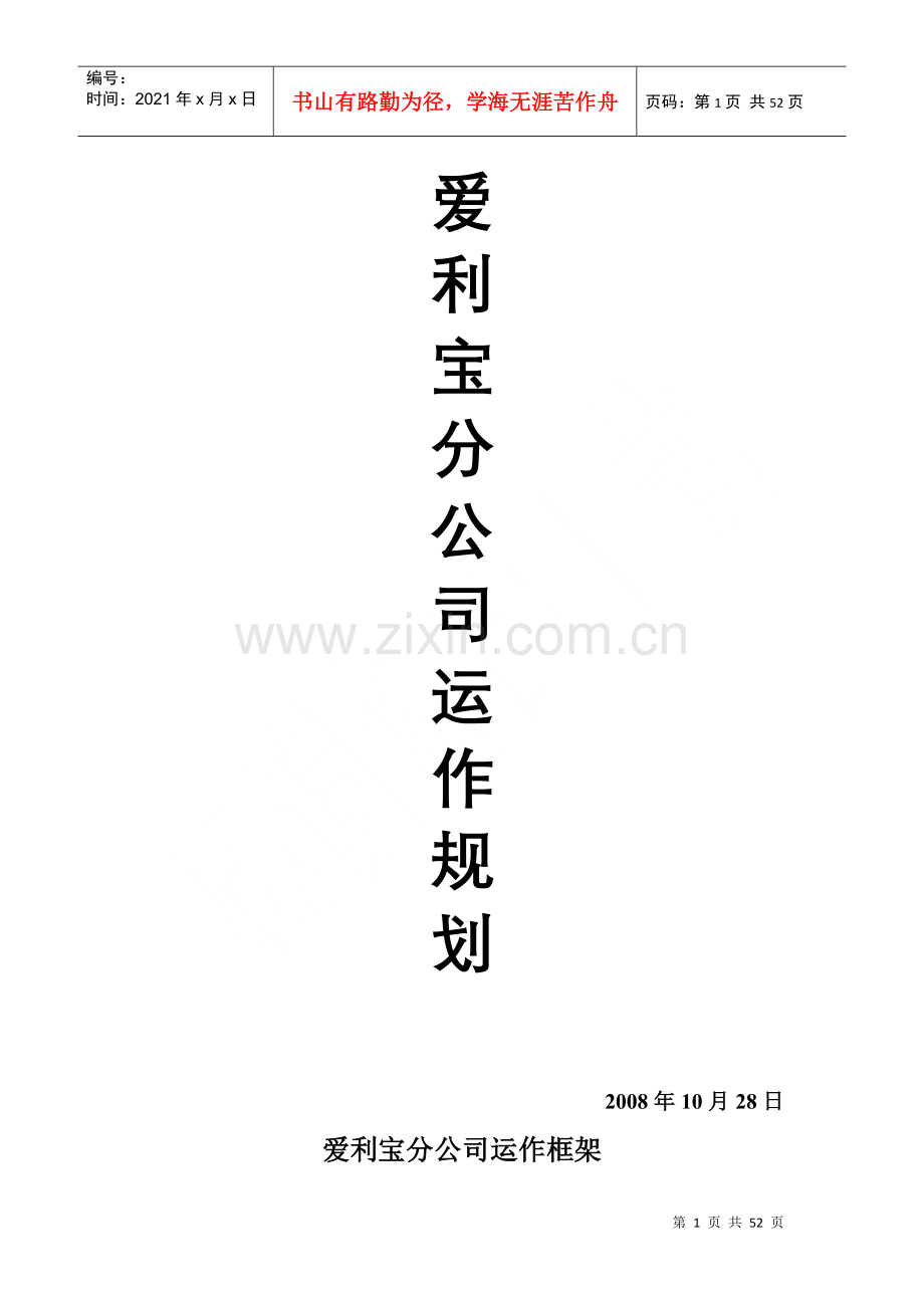 爱利宝分公司运作规划.docx_第1页