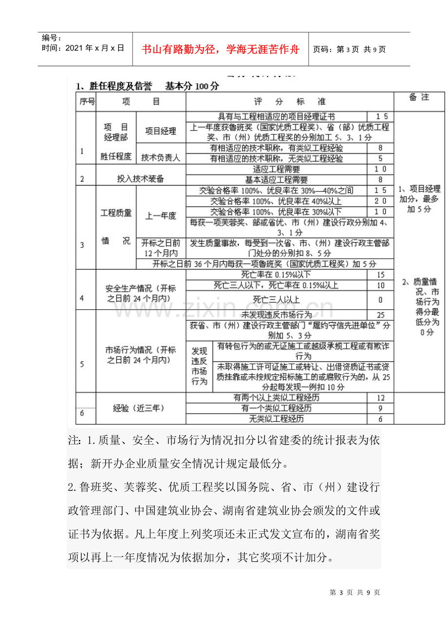 湖南省建设工程施工招标评标办法.docx_第3页