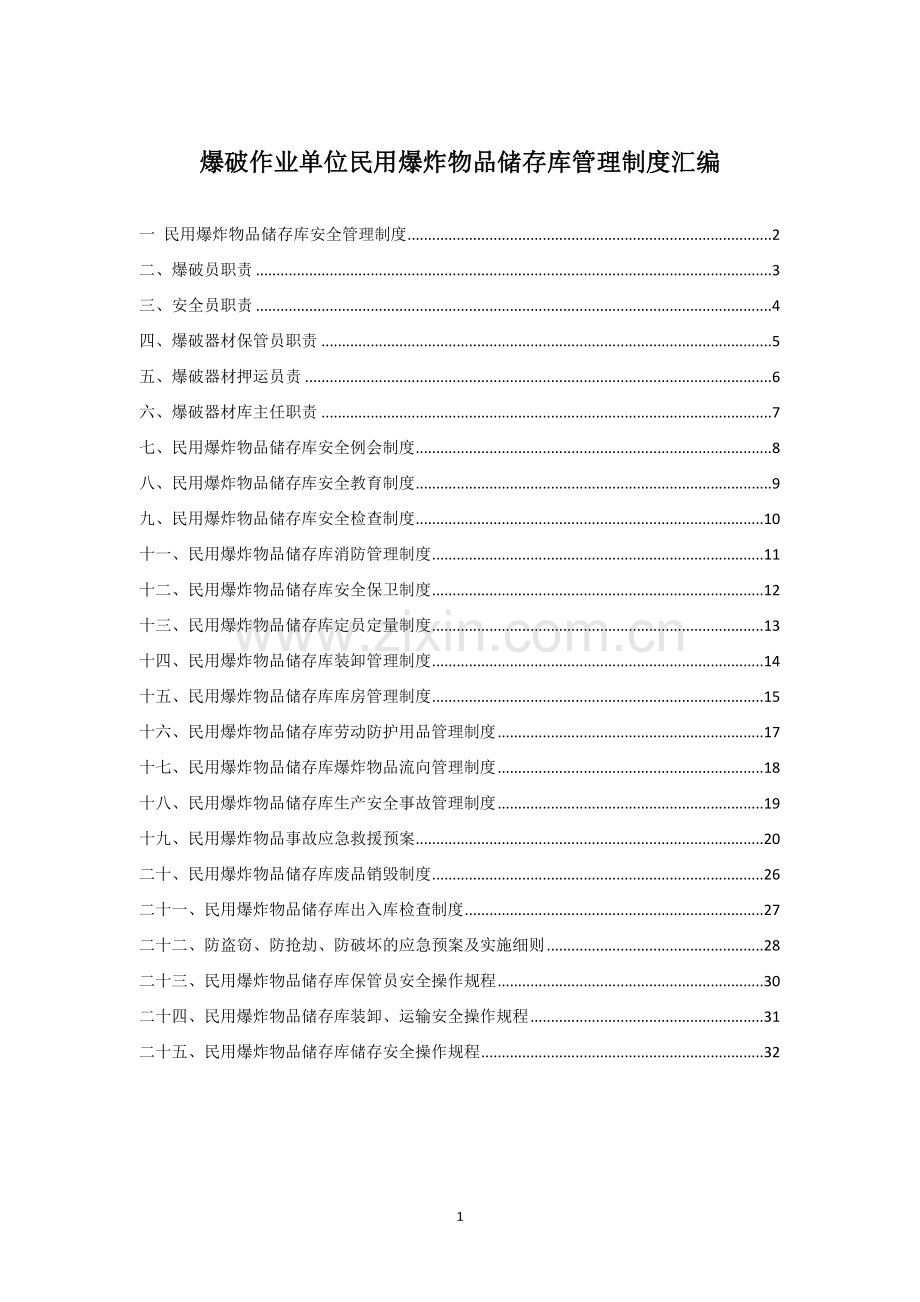 火工品库房管理制度汇编.docx_第1页