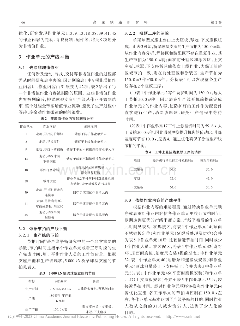 桥梁球型支座生产线作业单元产线平衡探讨_柳胜.pdf_第3页