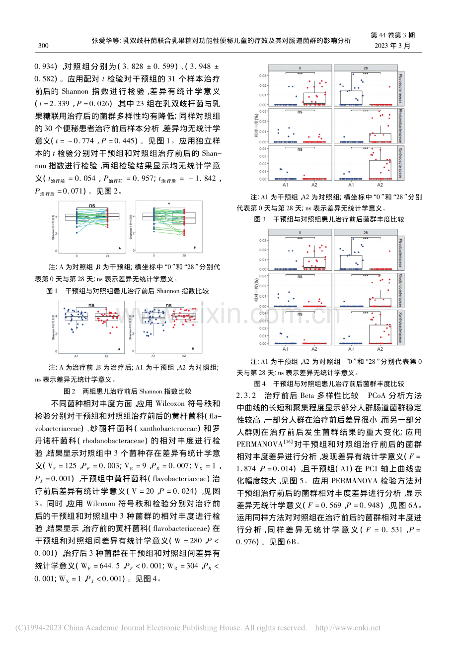 乳双歧杆菌联合乳果糖对功能...效及其对肠道菌群的影响分析_张爱华.pdf_第3页