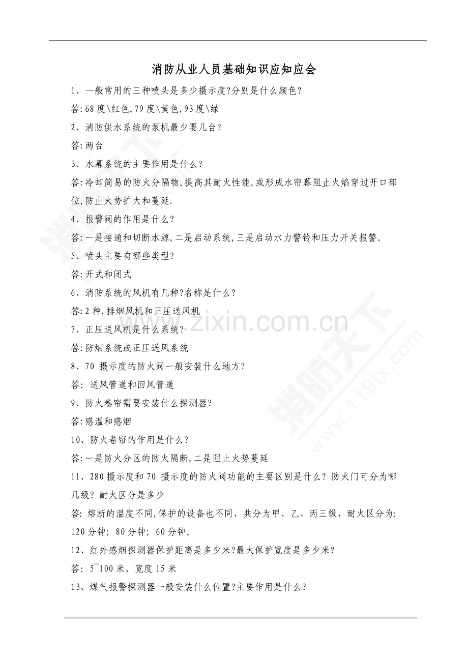 消防从业人员基础知识应知应会.doc_第1页