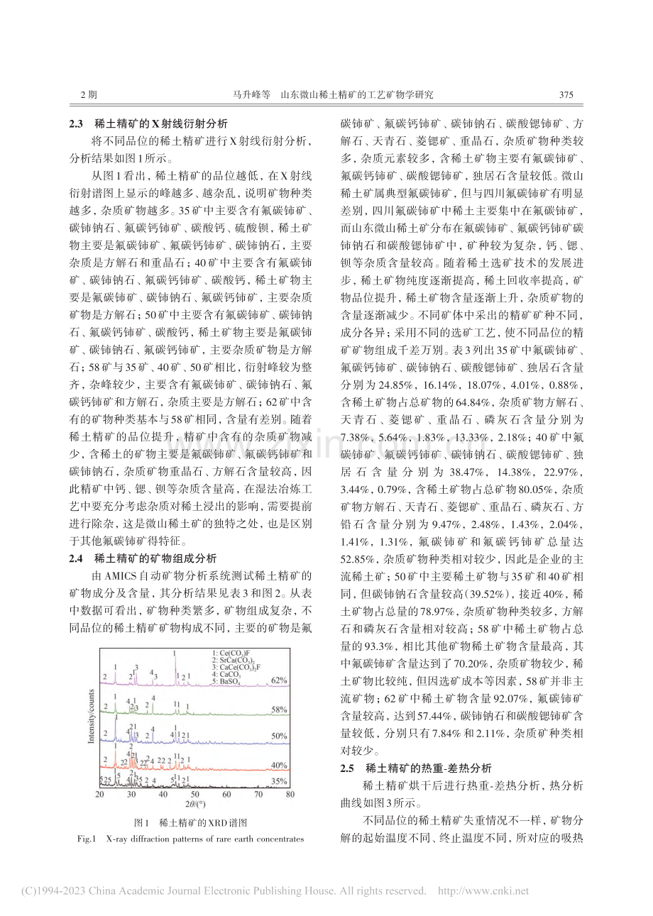 山东微山稀土精矿的工艺矿物学研究_马升峰.pdf_第3页