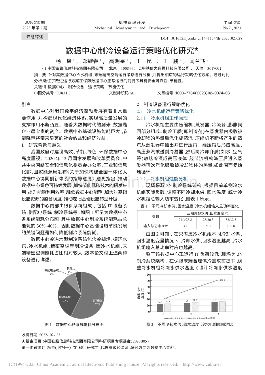 数据中心制冷设备运行策略优化研究_杨赟.pdf_第1页