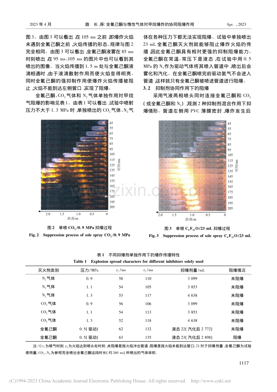 全氟己酮与惰性气体对甲烷爆炸的协同阻爆作用_路长.pdf_第3页