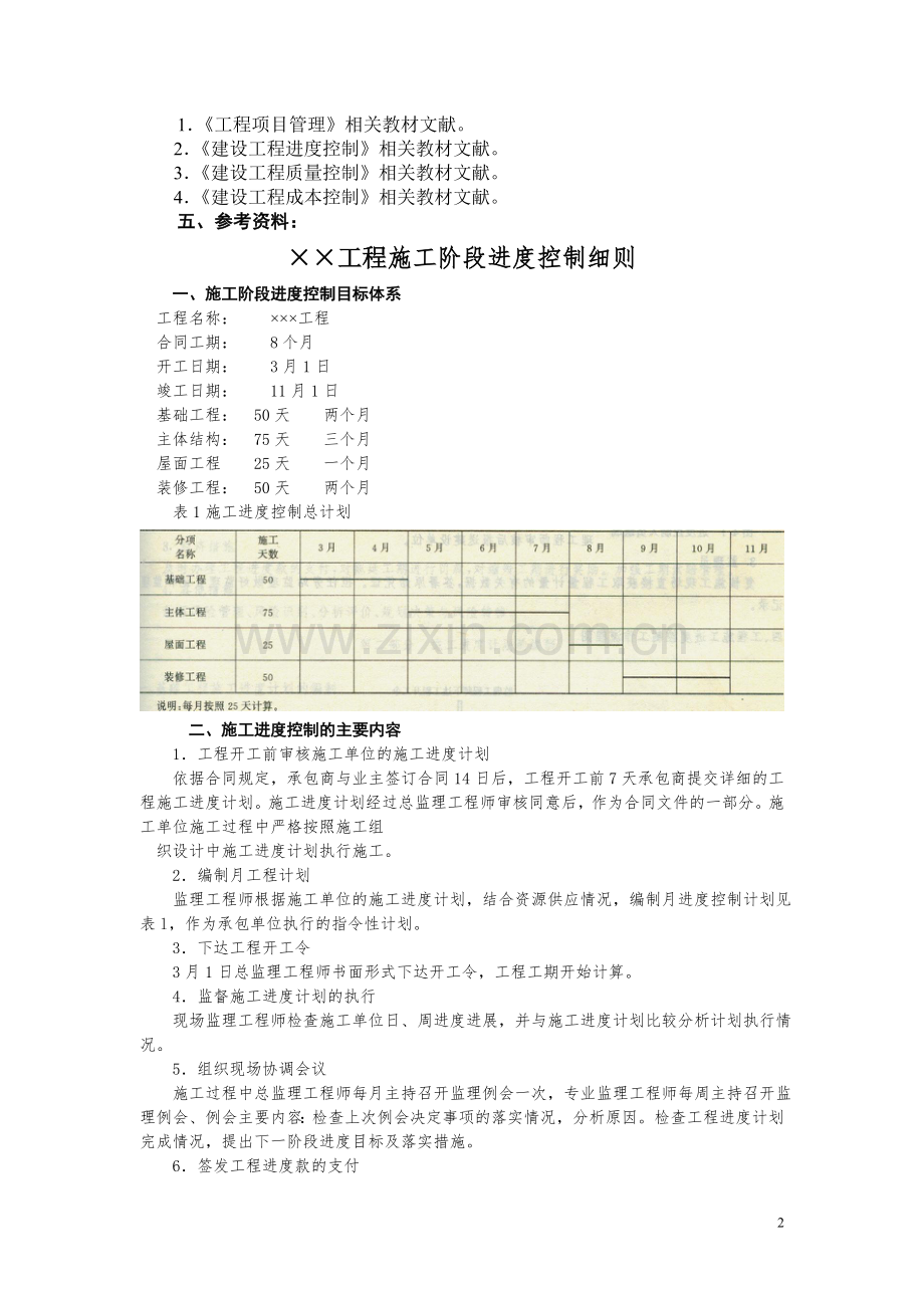 )工程管理专业课程设计任务书.doc_第2页