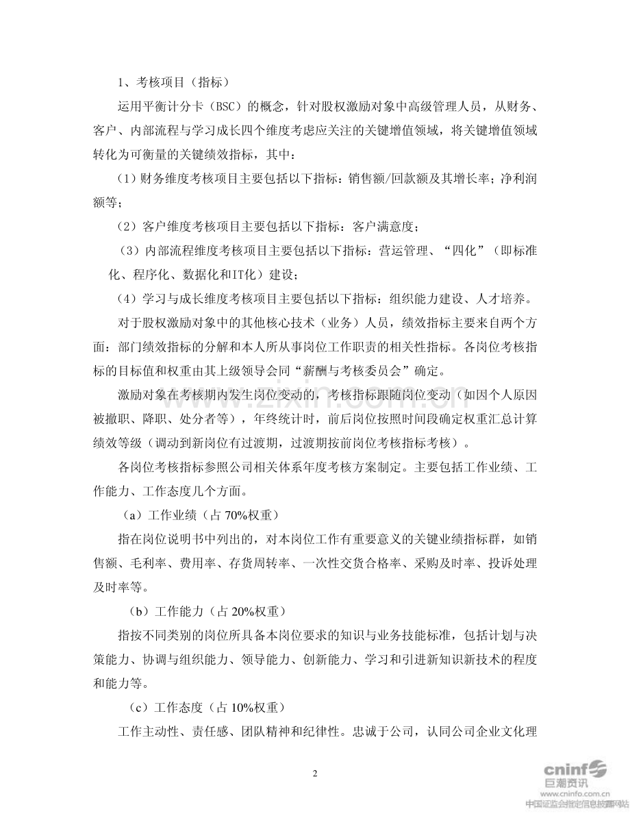 股权激励考核办法.pdf_第2页