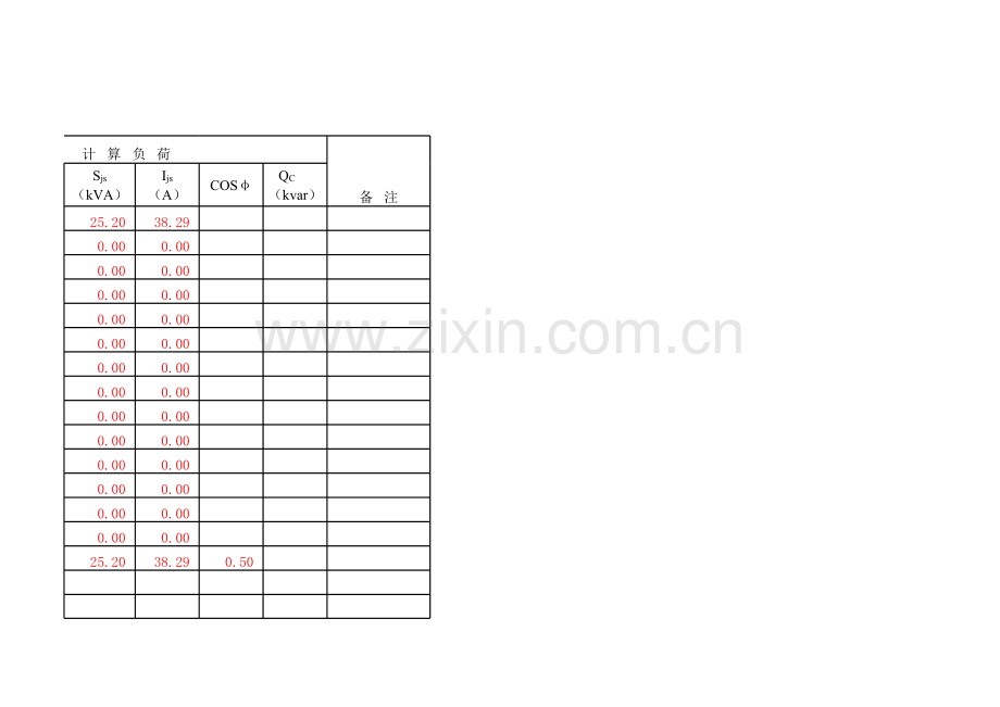 需要系数法负荷计算表.xls_第3页