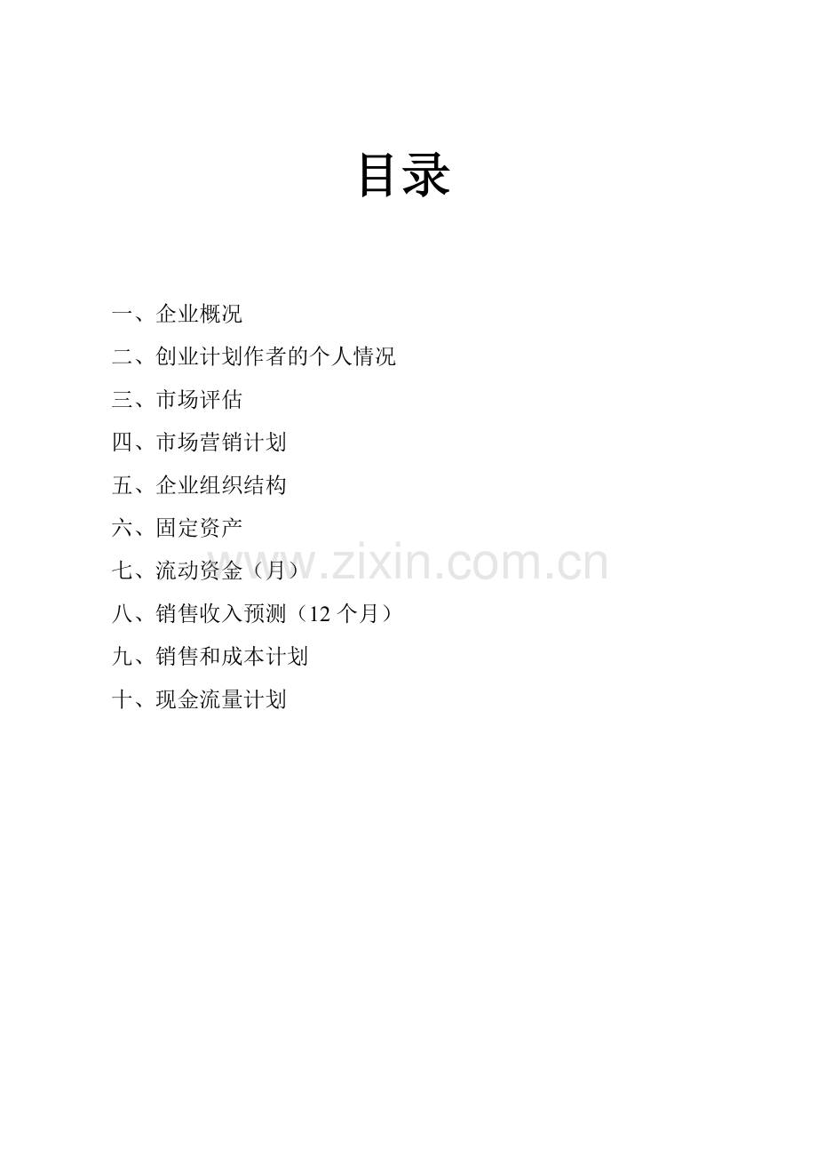 摩托专卖店-[创业计划书].doc_第2页